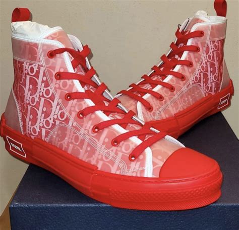 christian dior red shoes|Christian Dior shoes high top.